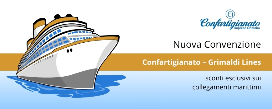 Nuova Convenzione Confartigianato – Grimaldi Lines: sconti esclusivi sui collegamenti marittimi